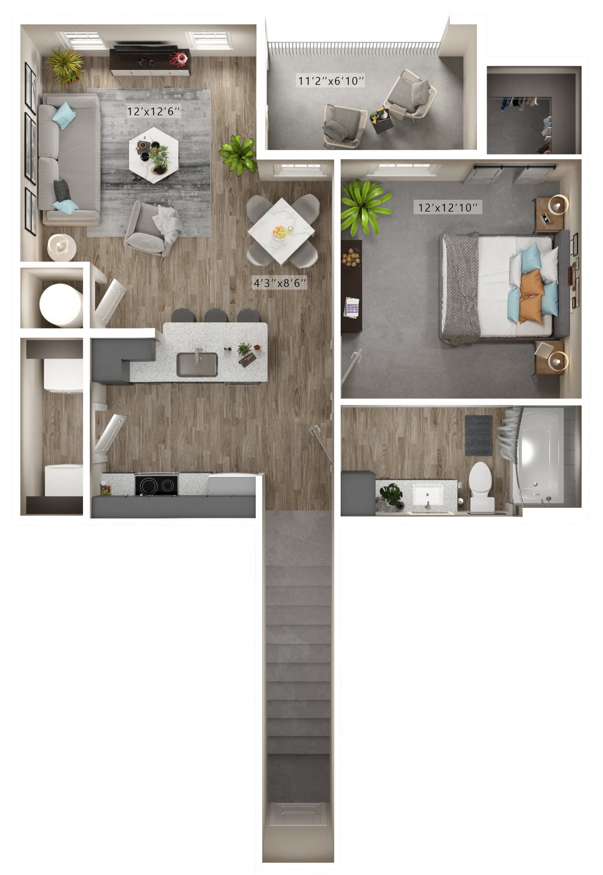 Upper Trousdale with Garage floor plan